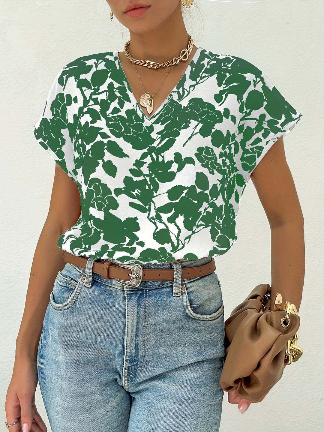 Blouse fluide imprimée | Élégance printanière