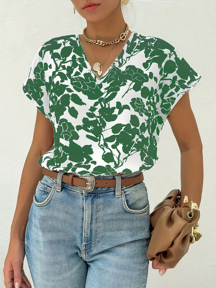 Blouse fluide imprimée | Élégance printanière