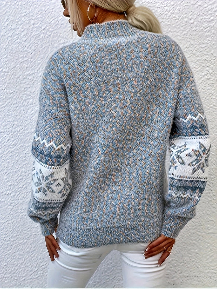 Pull d'hiver à motif flocon | Confort pour les journées froides