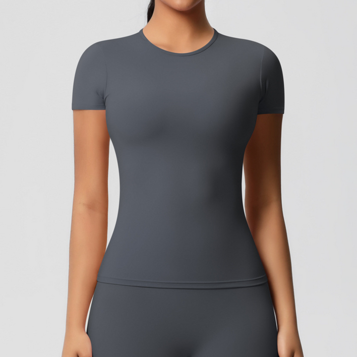 T-shirt de sport manches courtes | Confort respirant et coupe seconde peau pour vos entraînements intenses