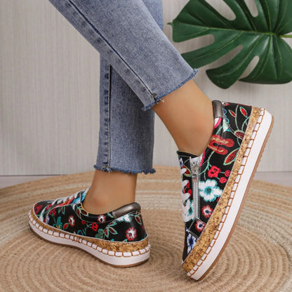 Baskets fleuries | Style bohème au quotidien