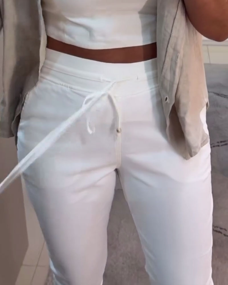 Pantalon fuselé à cordon | Confort stylé au quotidien