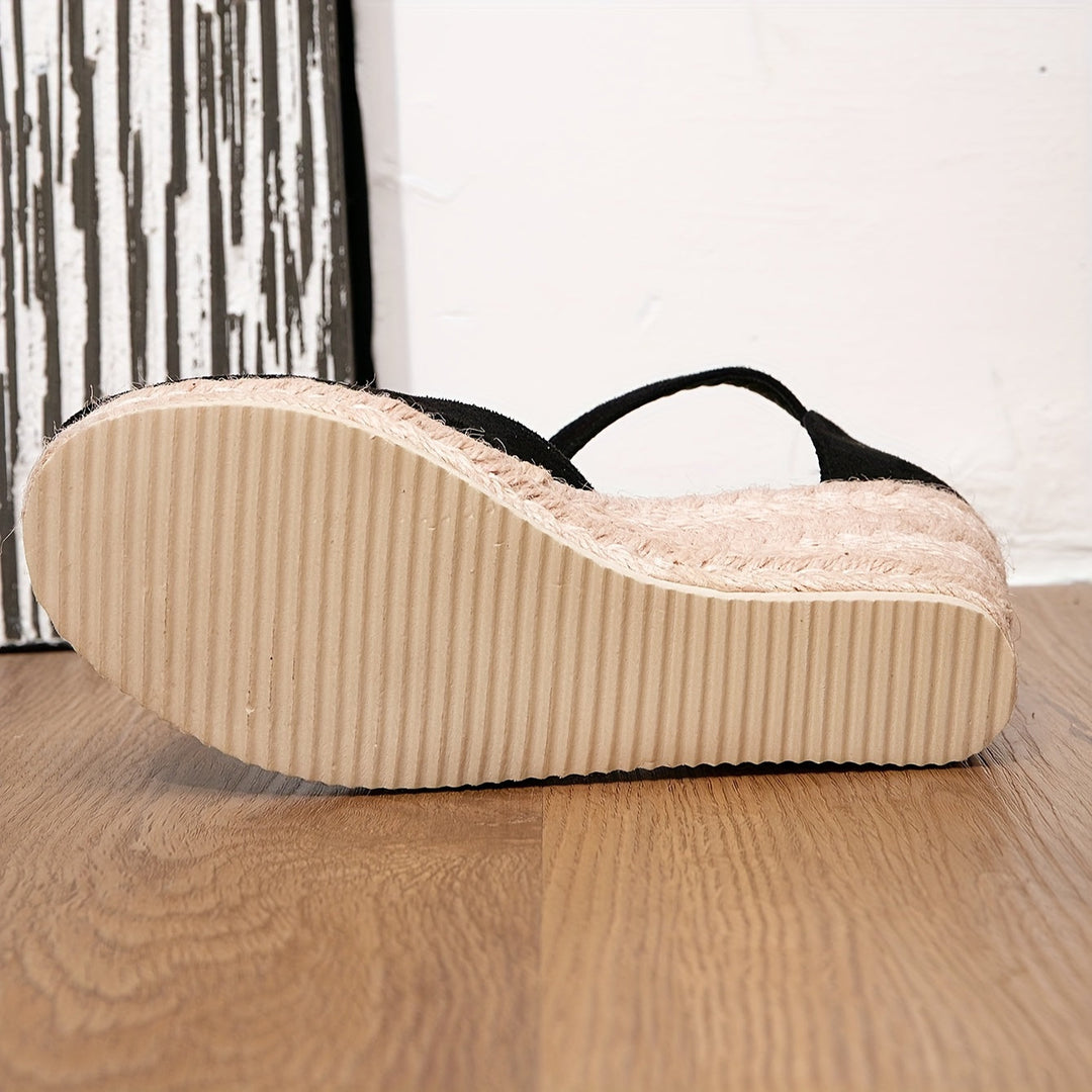 Sandales compensées à bride | Confort chic pour l'été