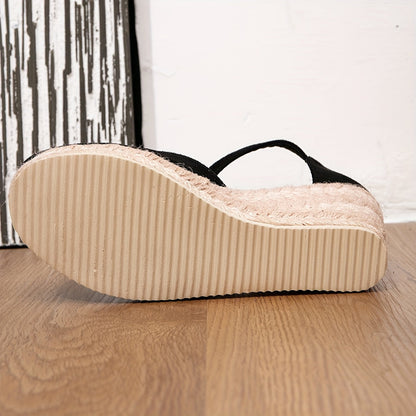 Sandales compensées à bride | Confort chic pour l'été