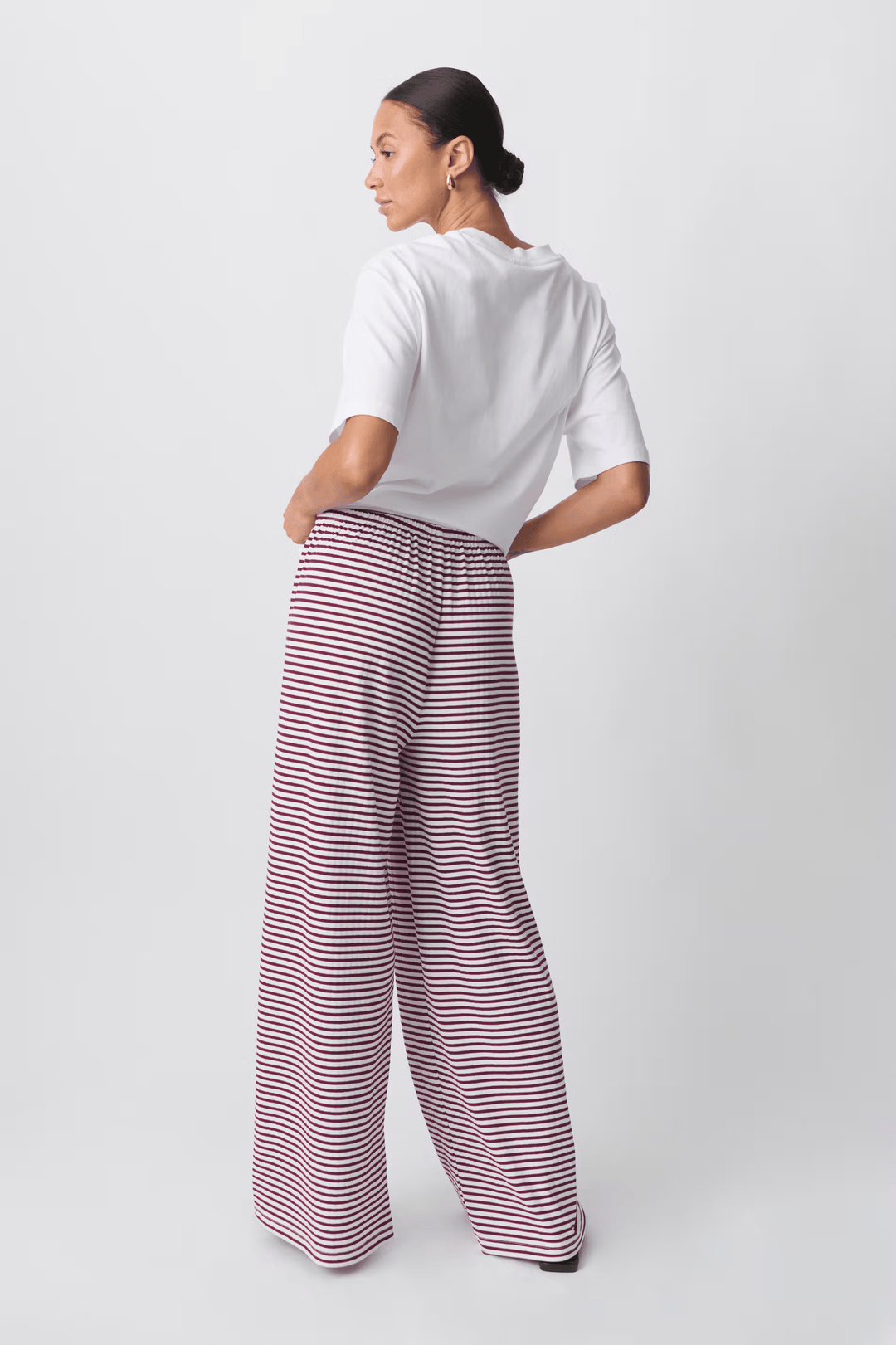 Pantalon Large Rayé | Confort au Quotidien