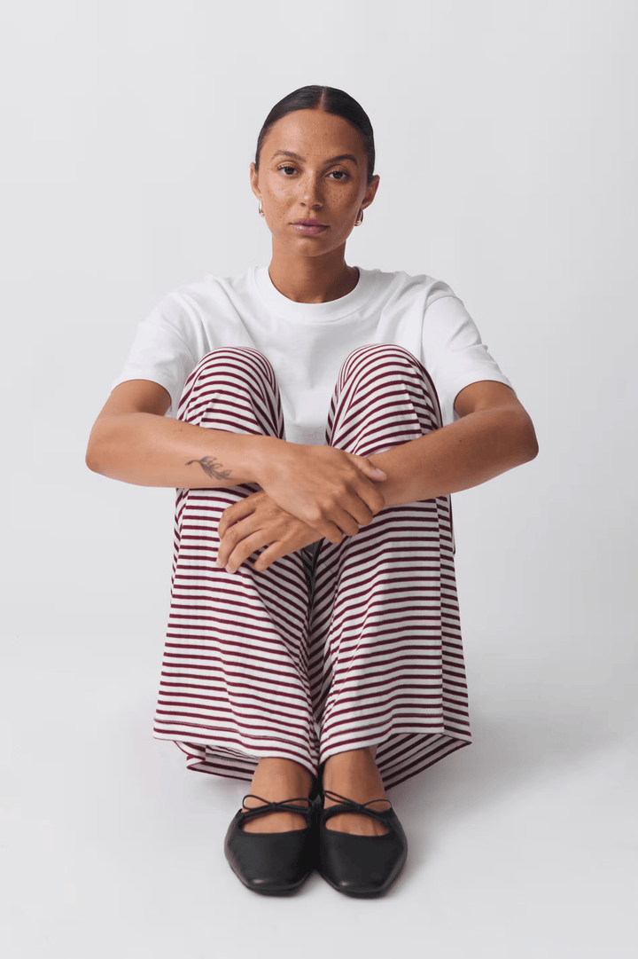 Pantalon Large Rayé | Confort au Quotidien