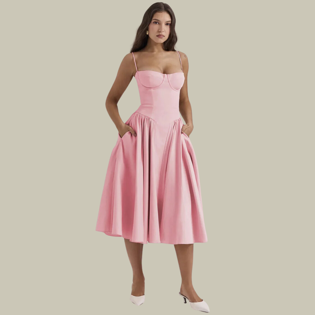 Robe corset sans manches | Élégance féminine et allure chic parfaite pour soirées et occasions spéciales