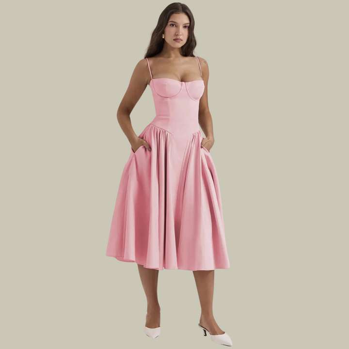 Robe corset sans manches | Élégance féminine et allure chic parfaite pour soirées et occasions spéciales