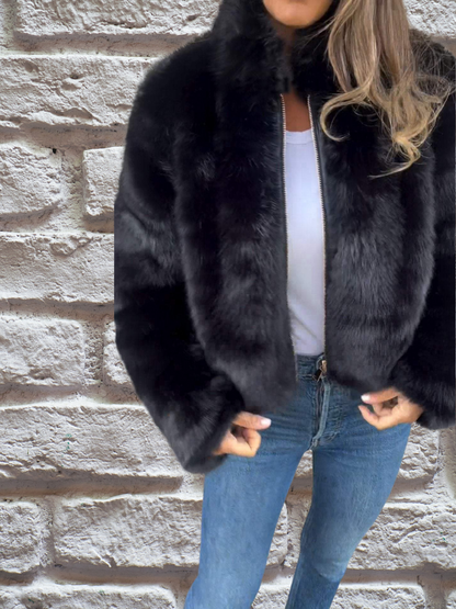 Veste courte | Fausse fourrure élégante