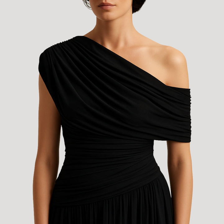 Robe longue asymétrique | Élégance estivale