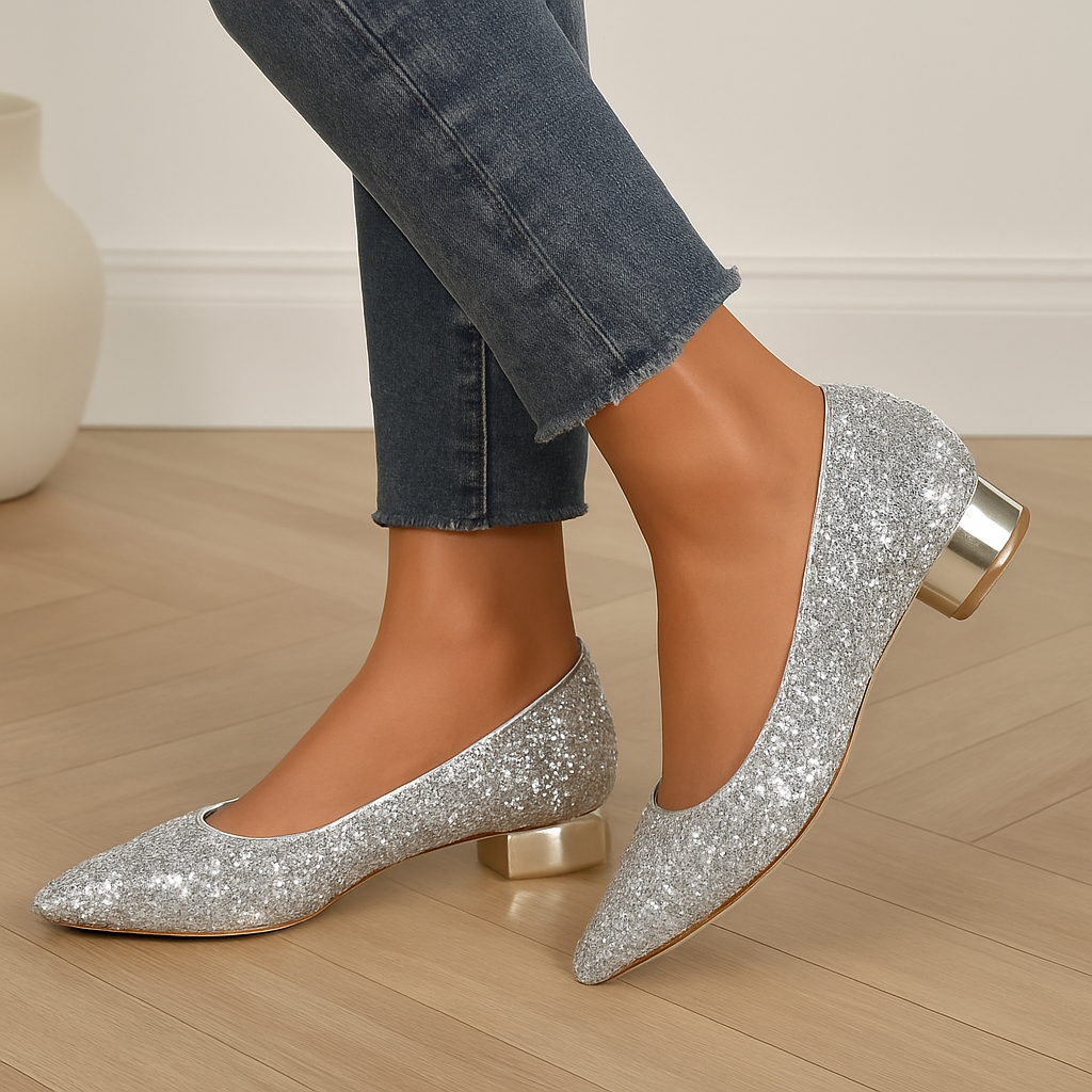 Ballerines brillantes | Élégance festive