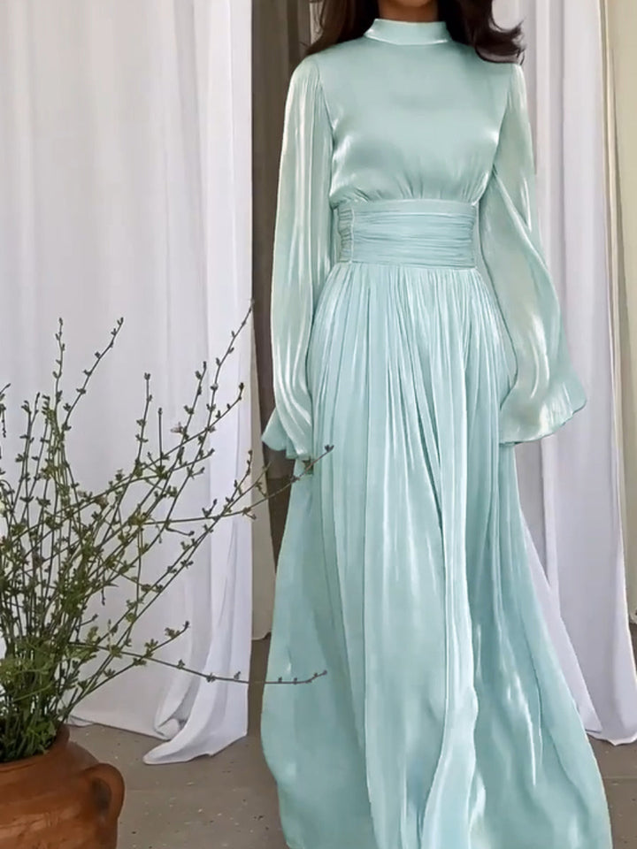 Robe longue élégante | Look chic avec ceinture
