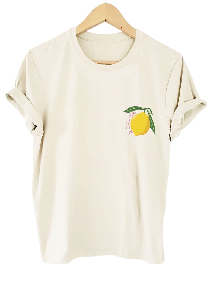 T-shirt imprimé citron | Esprit estival et look décontracté