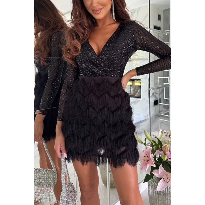 Robe courte à sequins | Idéale pour vos soirées