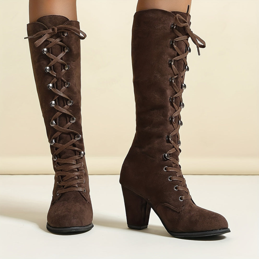 Bottes hautes à lacets | Style audacieux