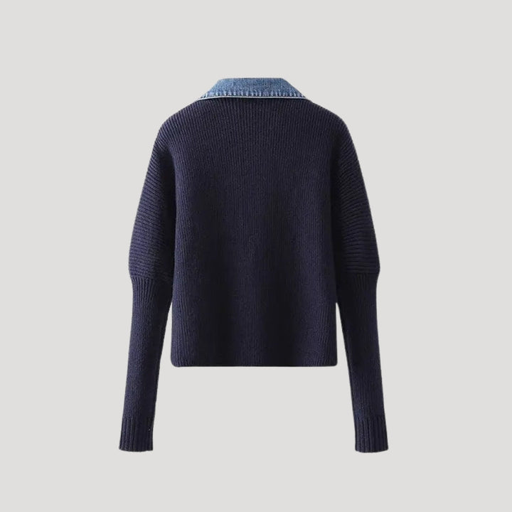 Cardigan col denim | Style moderne et casual