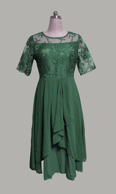 Robe élégante mi-longue | Idéale pour les occasions spéciales
