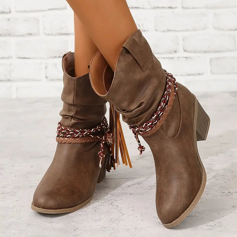 Bottines | Style western avec talon bloc