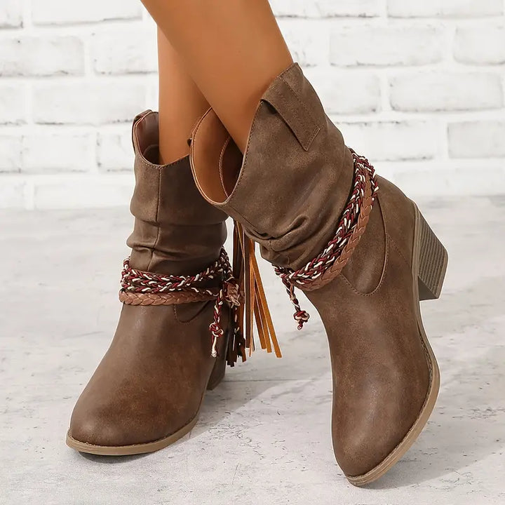 Bottines | Style western avec talon bloc
