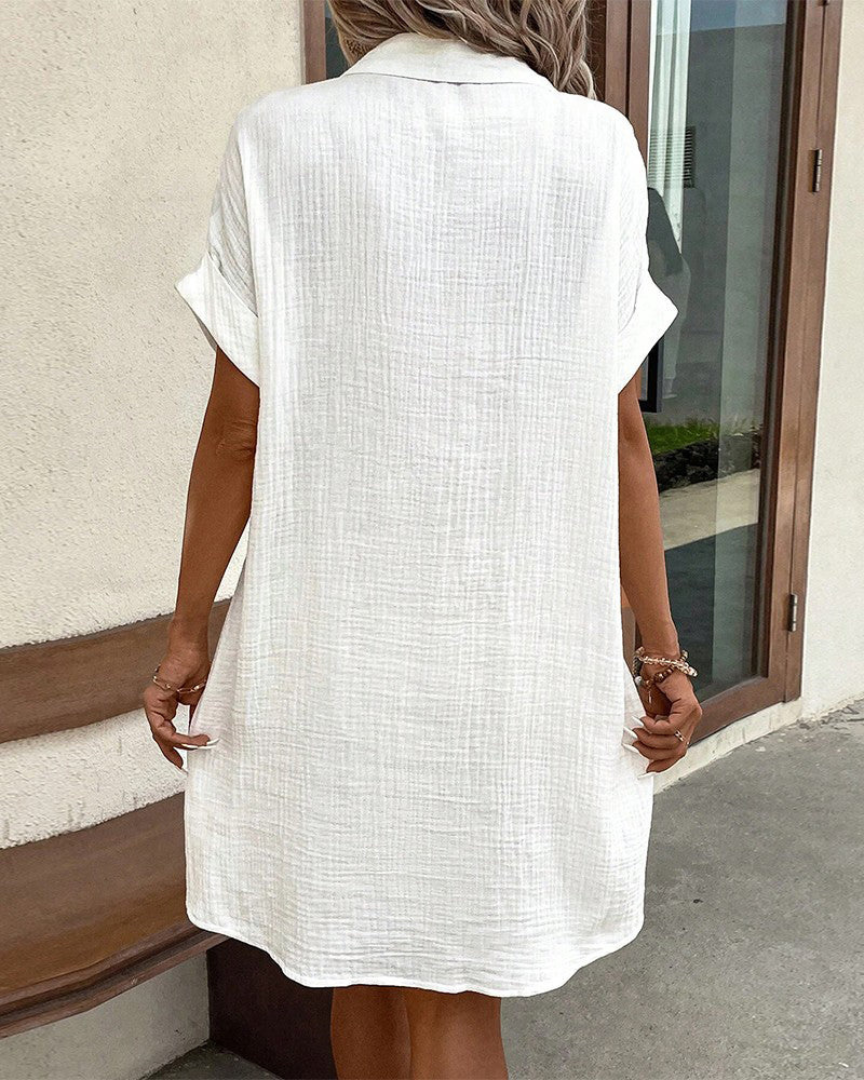 Robe chemise boutonnée | Parfaite pour les journées ensoleillées