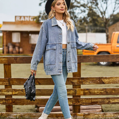 Veste en jean oversize | Look décontracté tendance