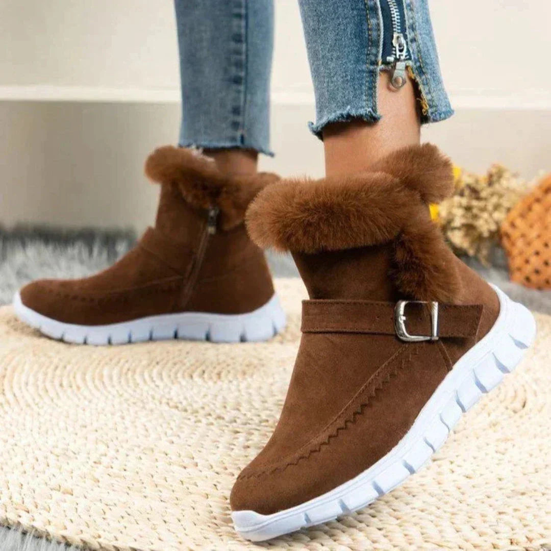 Bottines chaudes en suédine | Confort optimal pour l’hiver
