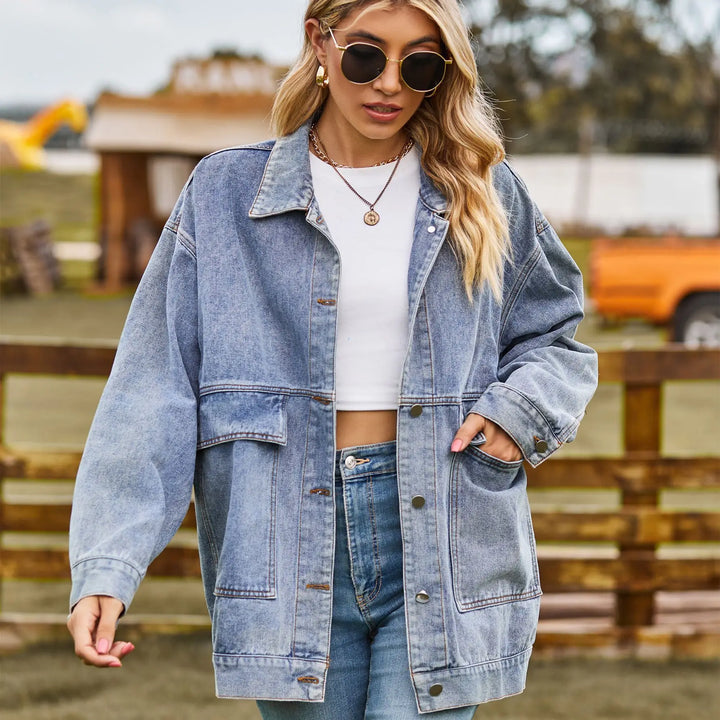 Veste en jean oversize | Look décontracté tendance