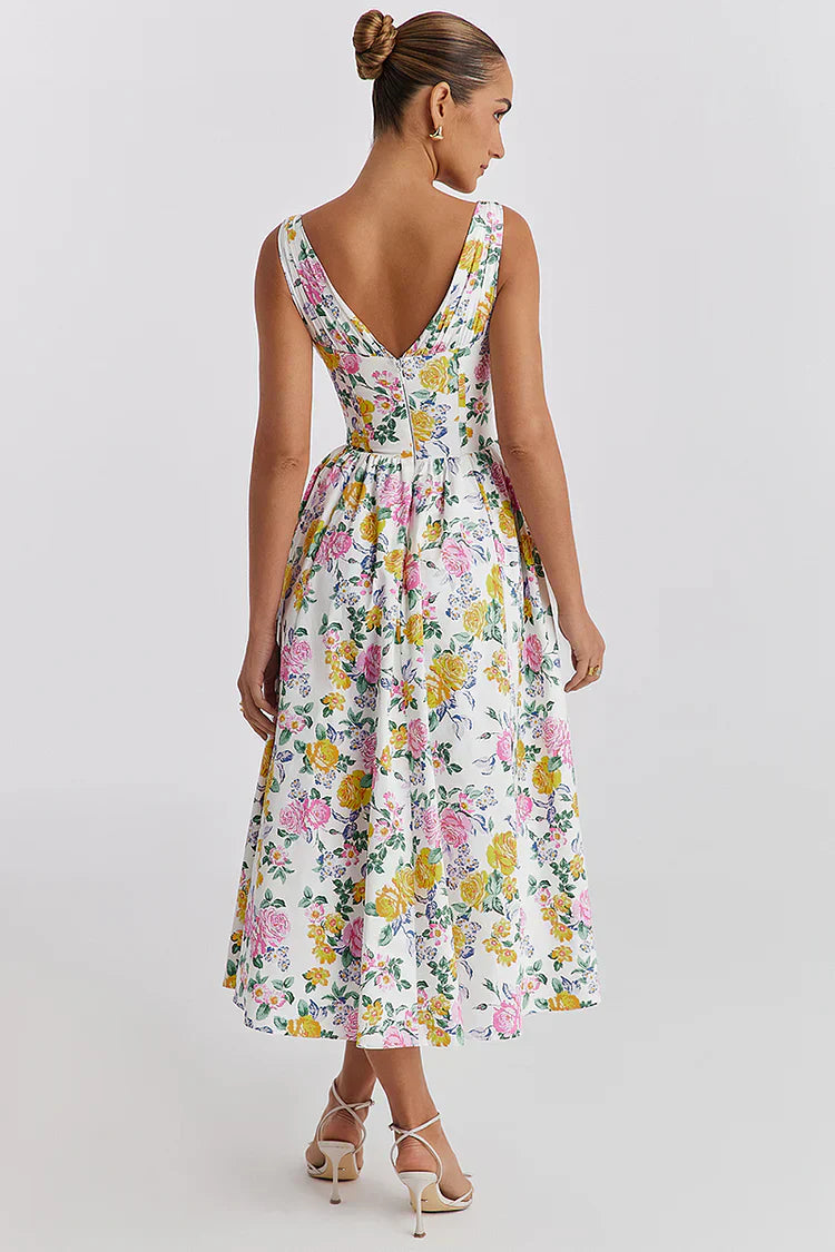 Robe midi fleurie femme | Élégance printanière pour toutes occasions