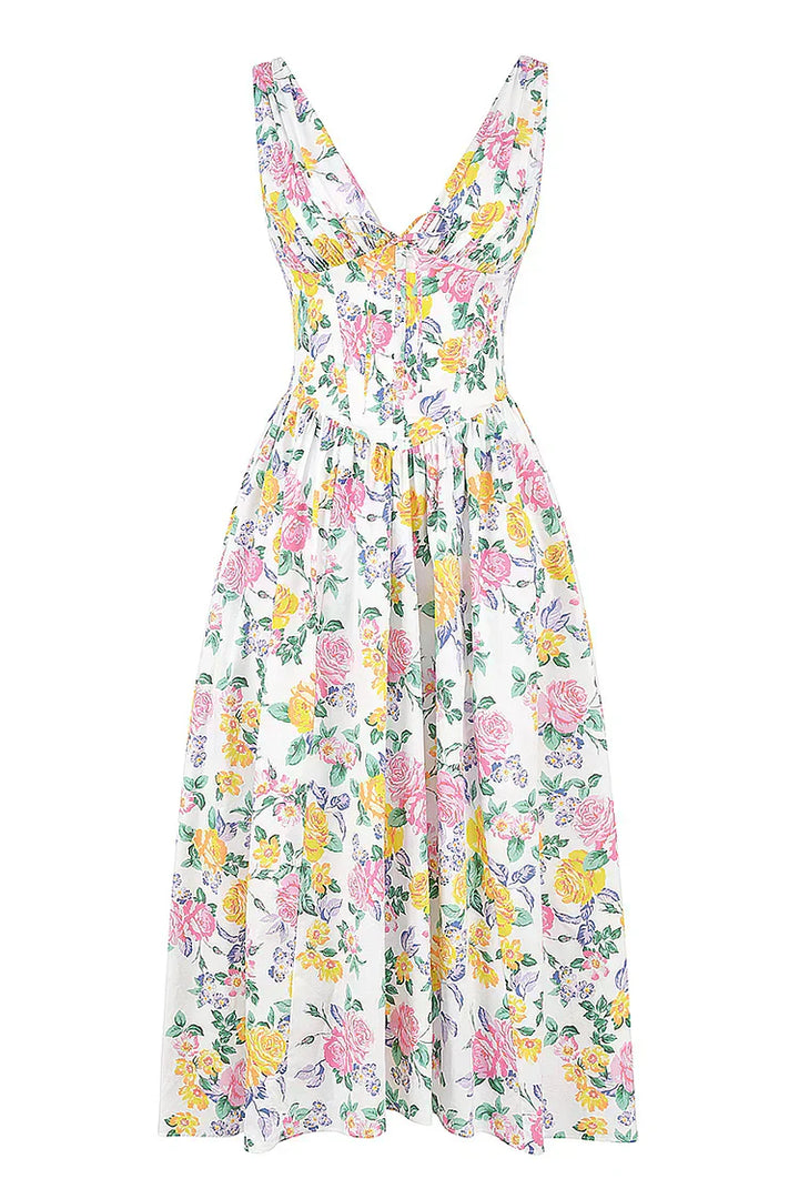 Robe midi fleurie femme | Élégance printanière pour toutes occasions