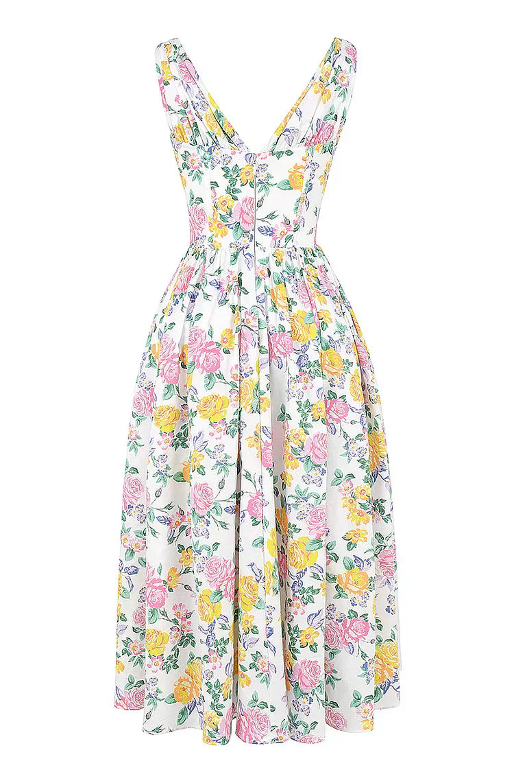 Robe midi fleurie femme | Élégance printanière pour toutes occasions