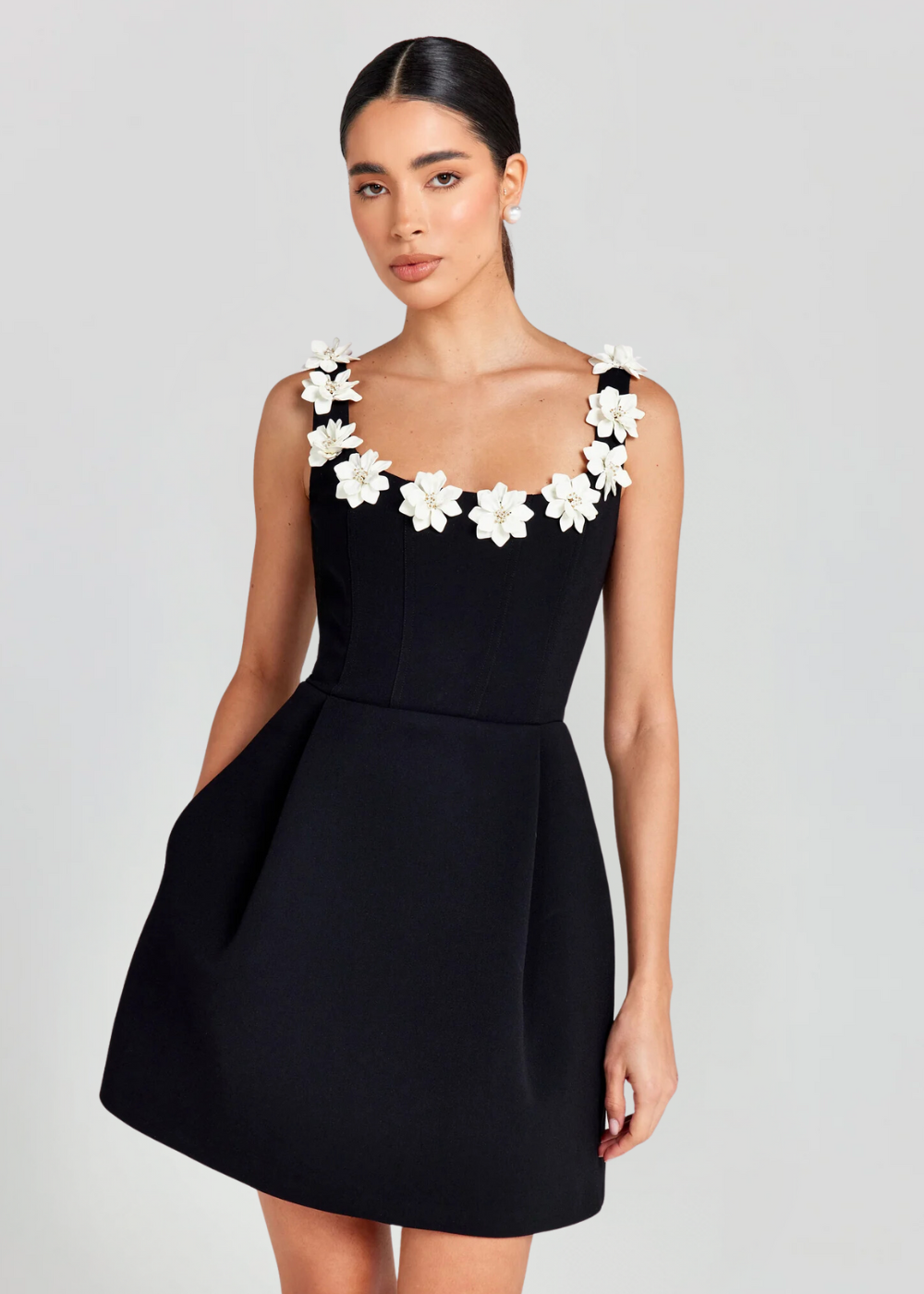 Robe mini élégante à fleurs | Idéale pour un look chic et raffiné