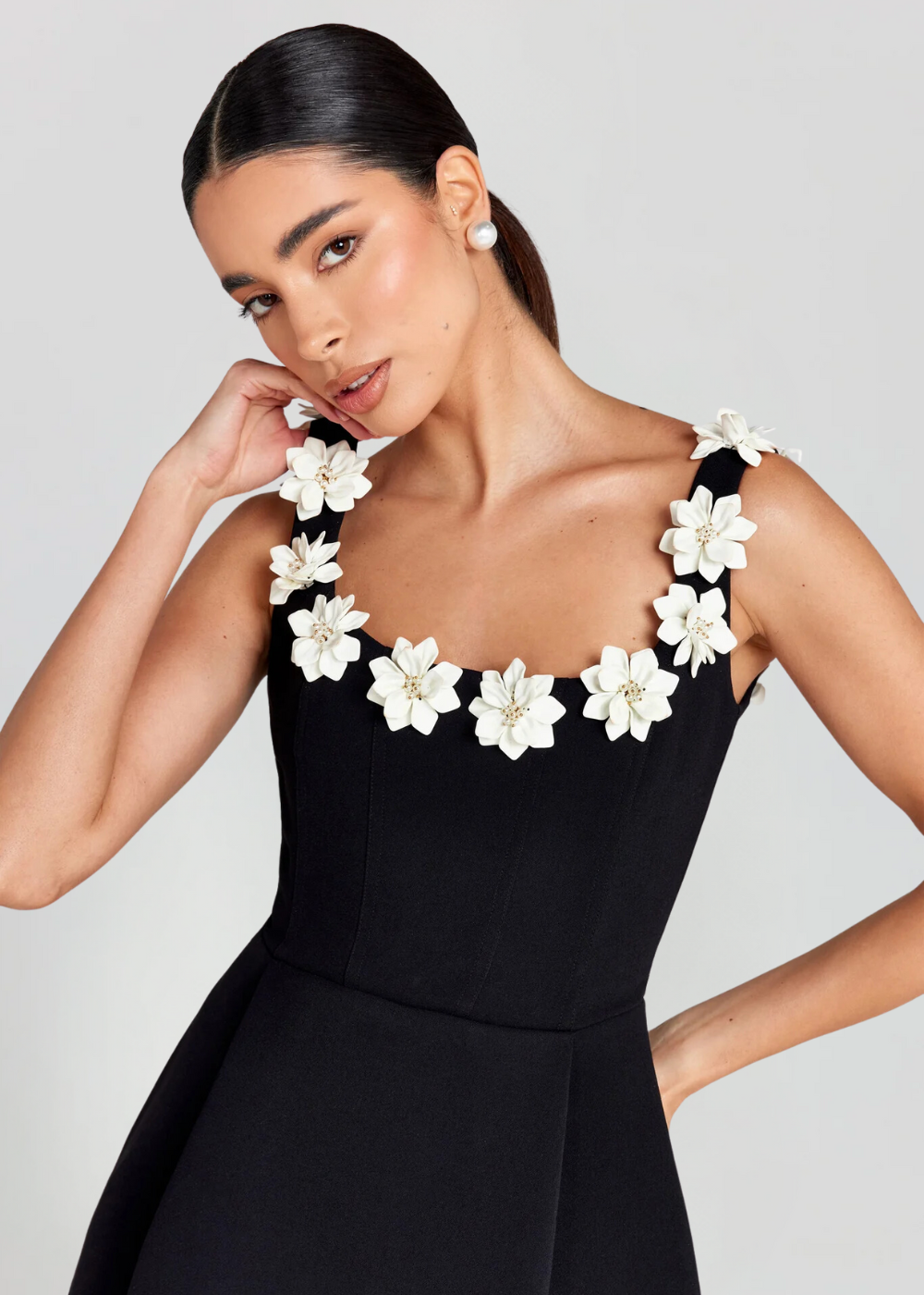 Robe mini élégante à fleurs | Idéale pour un look chic et raffiné