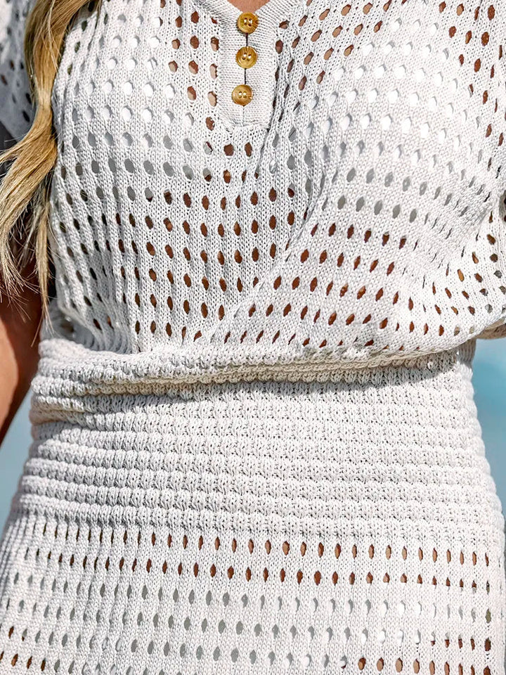 Robe de plage femme | Style léger et ajouré parfait pour l’été