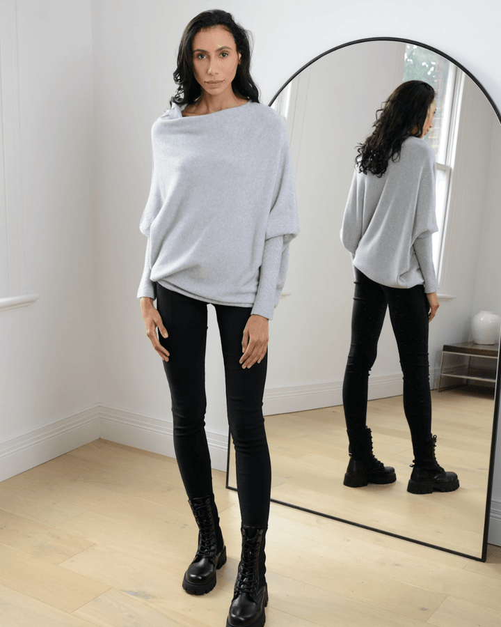 Pull ample à col bateau | Confort ultime pour les journées cocooning