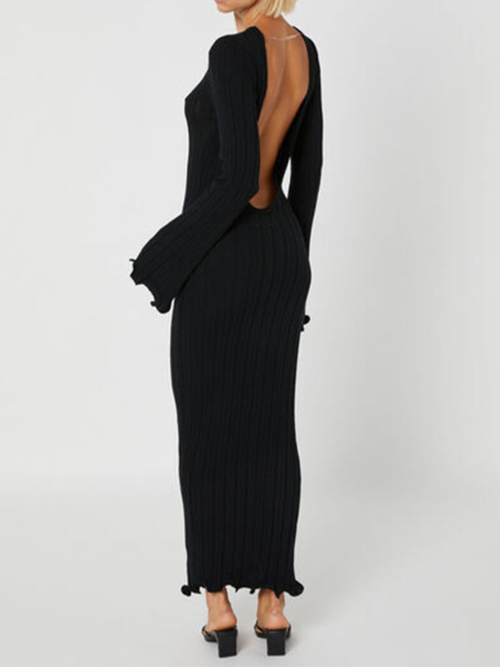 Robe longue structurée | Détails élégants