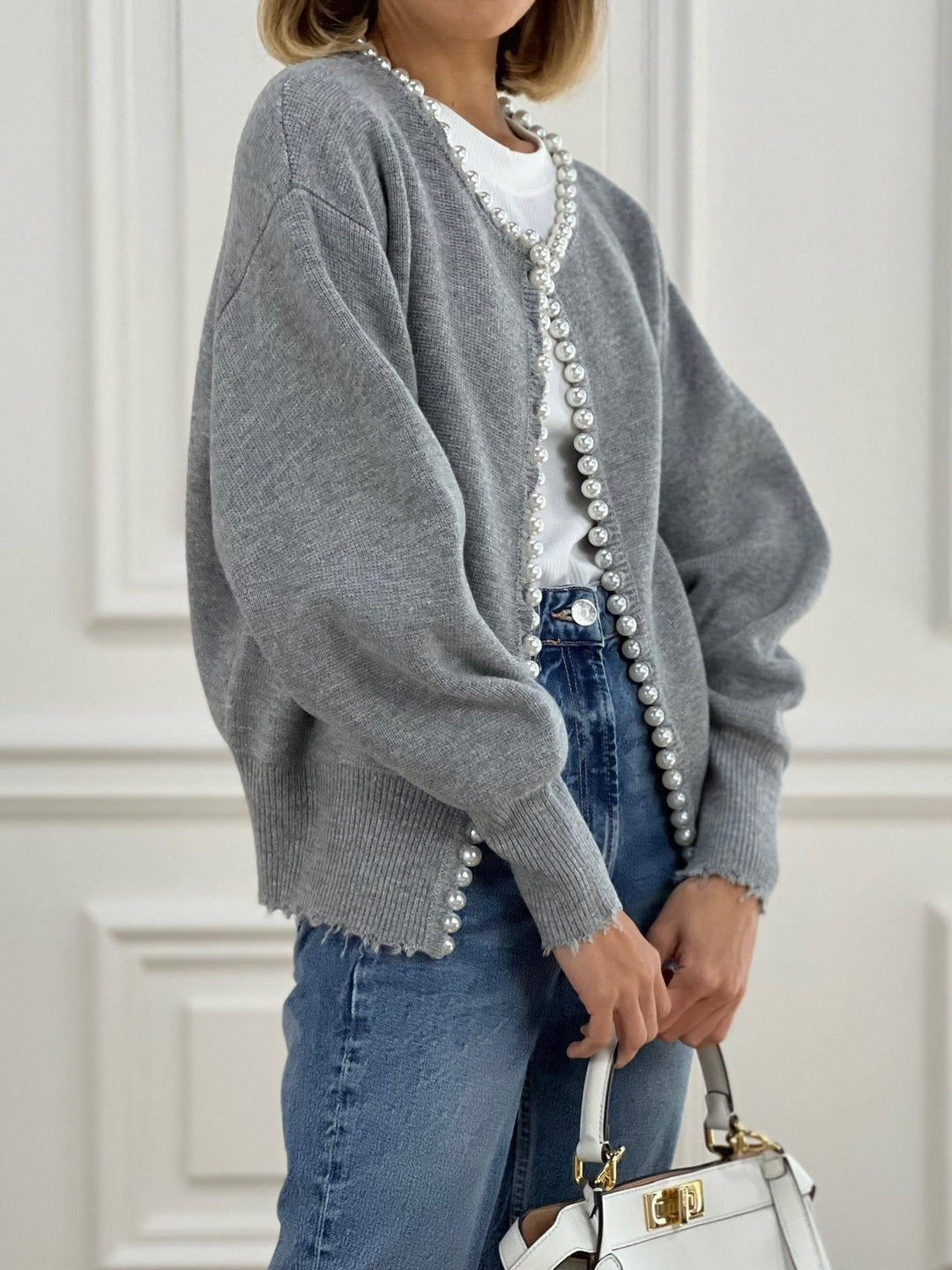 Gilet à perles élégant | Parfait pour un look chic et décontracté
