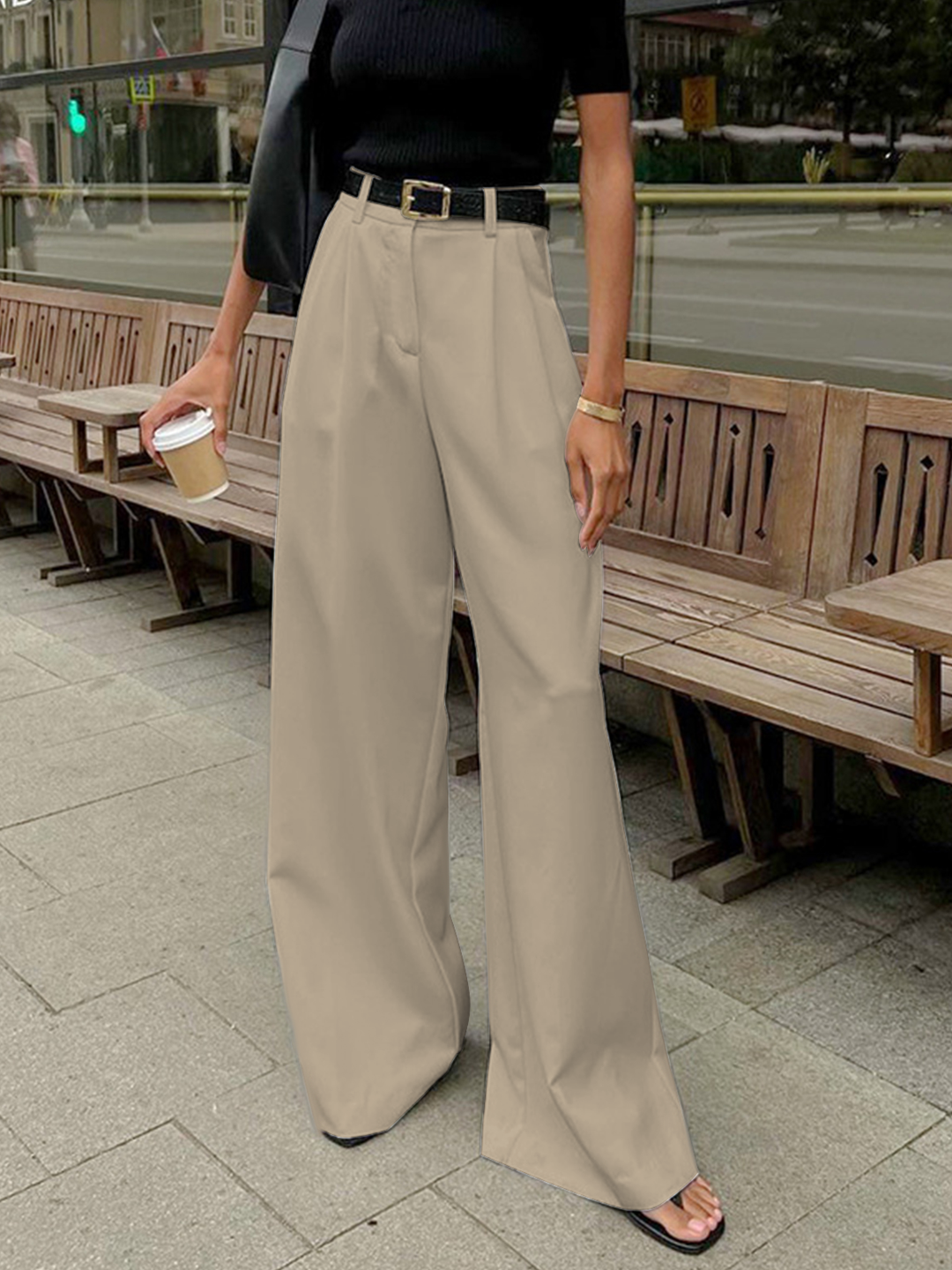 Pantalon large élégant | Parfait pour le bureau