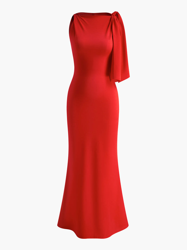 Robe longue élégante | Détail d'épaule raffiné