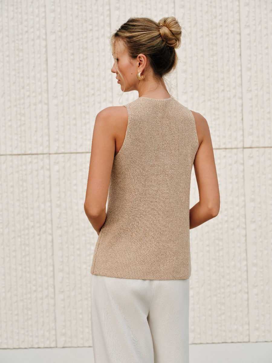 Top sans manches croisé | Élégant pour un look moderne