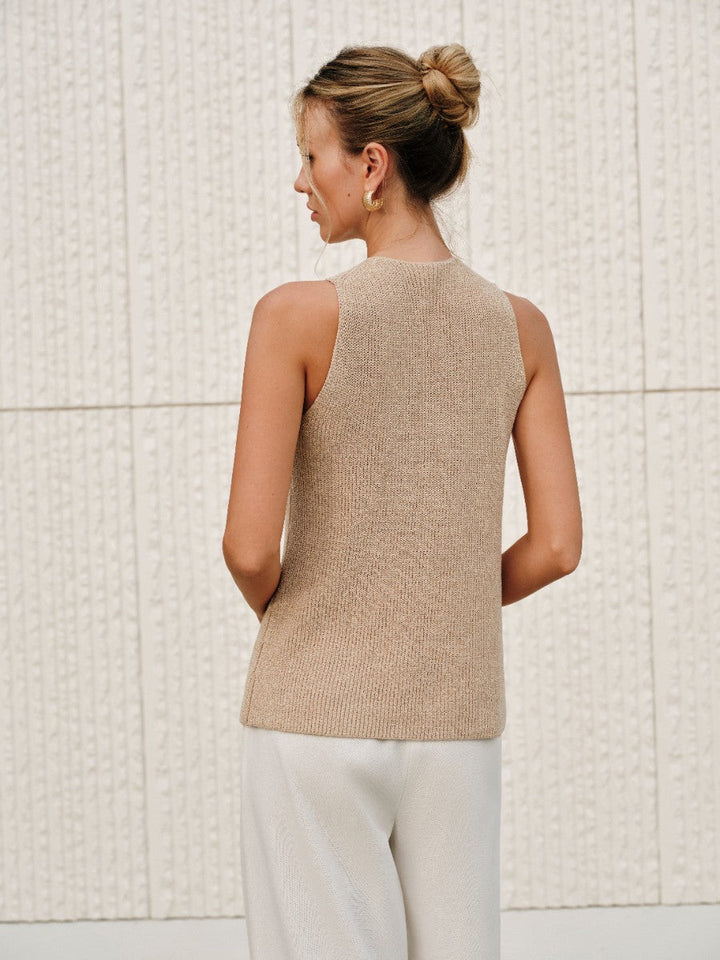 Top sans manches croisé | Élégant pour un look moderne