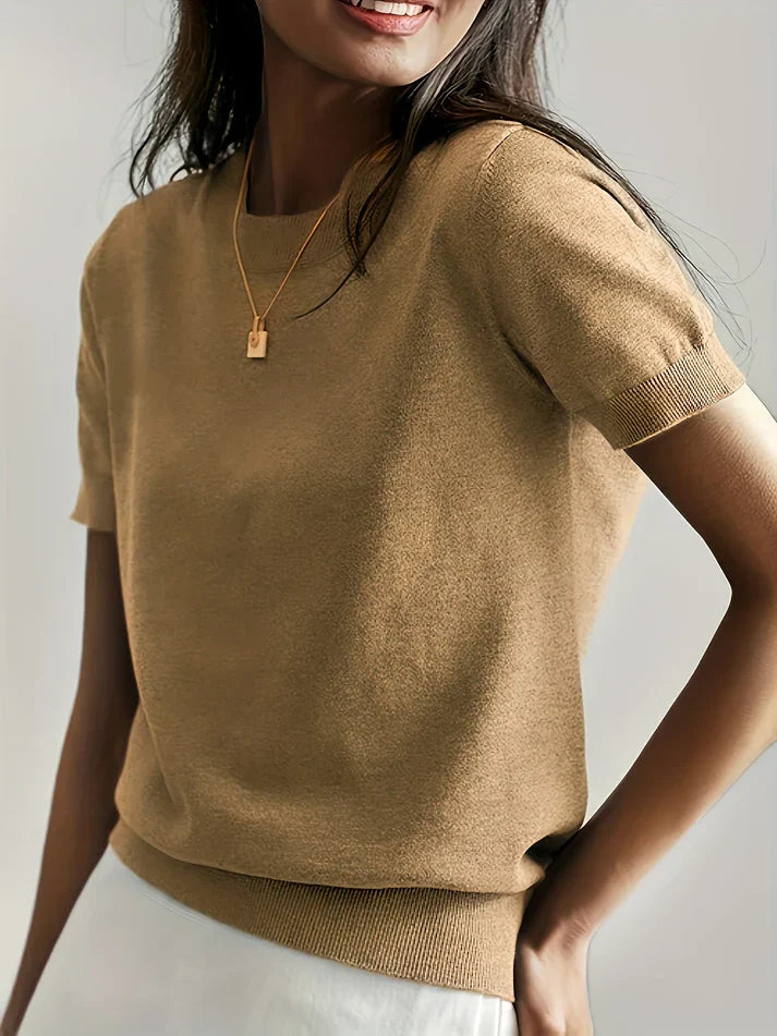 Pull léger à manches courtes | Parfait pour le printemps