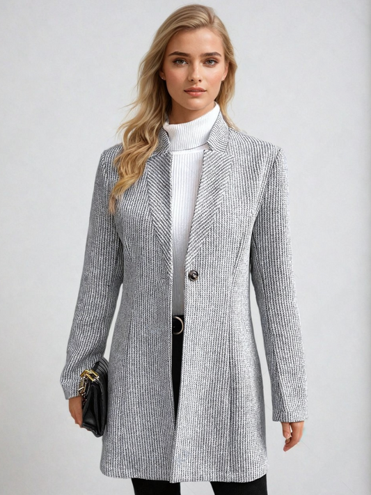 Blazer Long Élégant | Idéal au bureau ou en ville