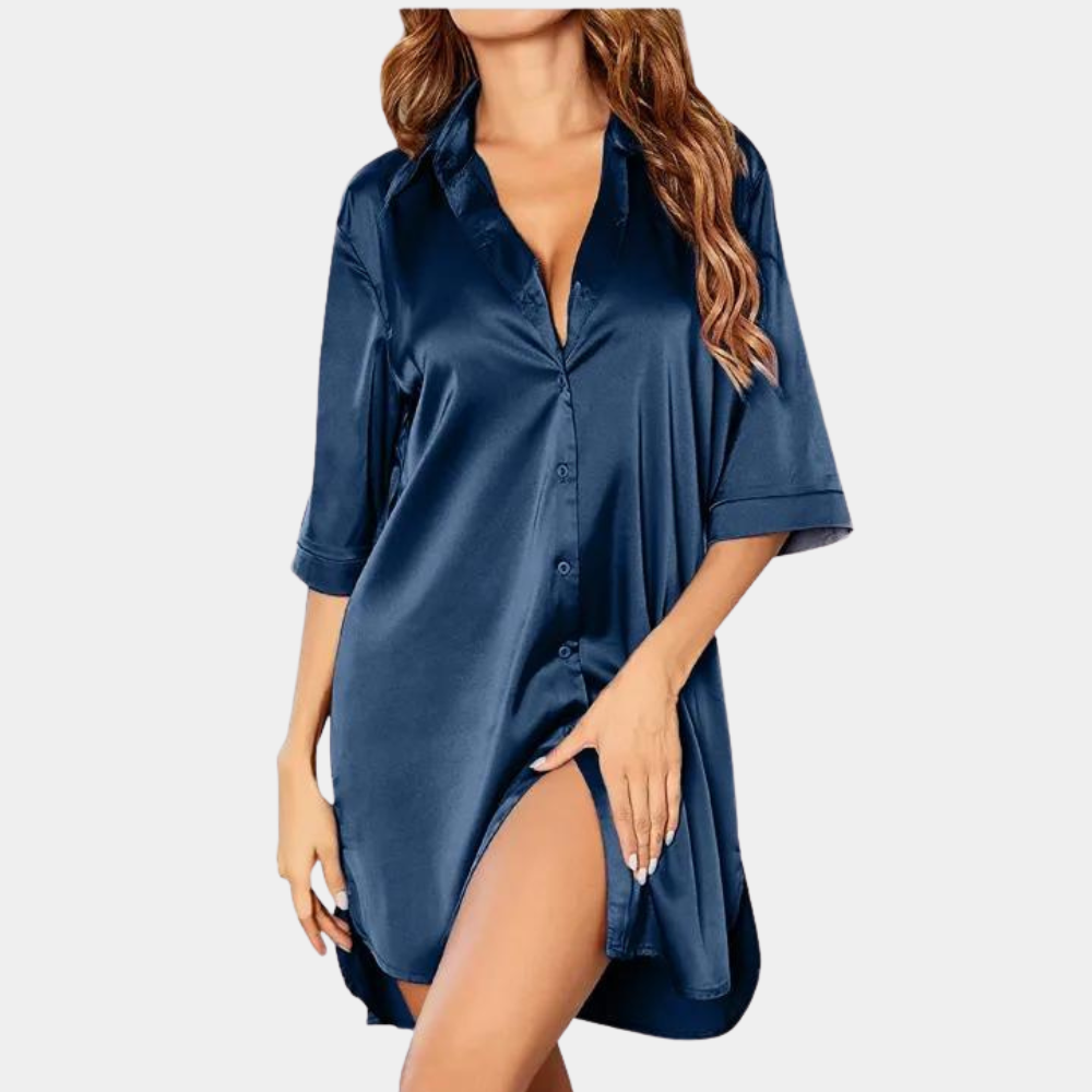 Chemise de nuit courte | Élégance douce pour la nuit