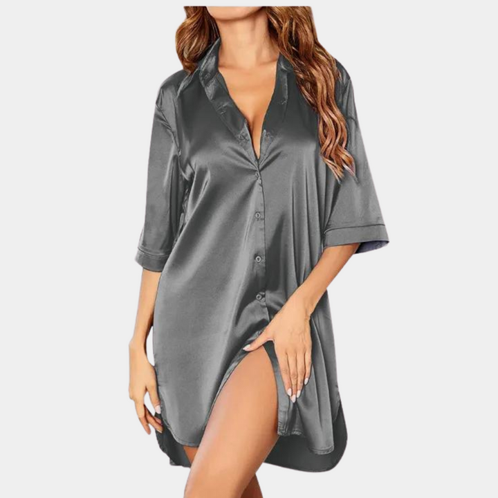 Chemise de nuit courte | Élégance douce pour la nuit