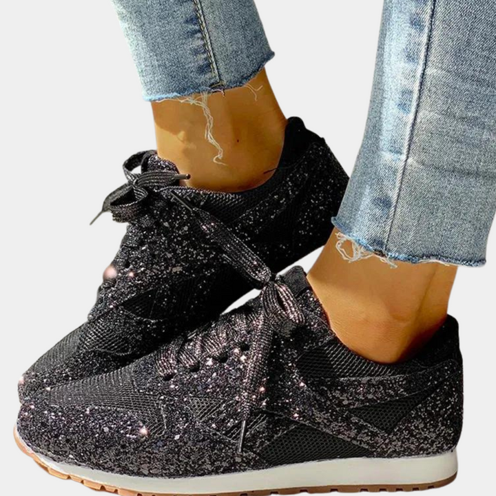 Baskets pailletées | Style décontracté brillant