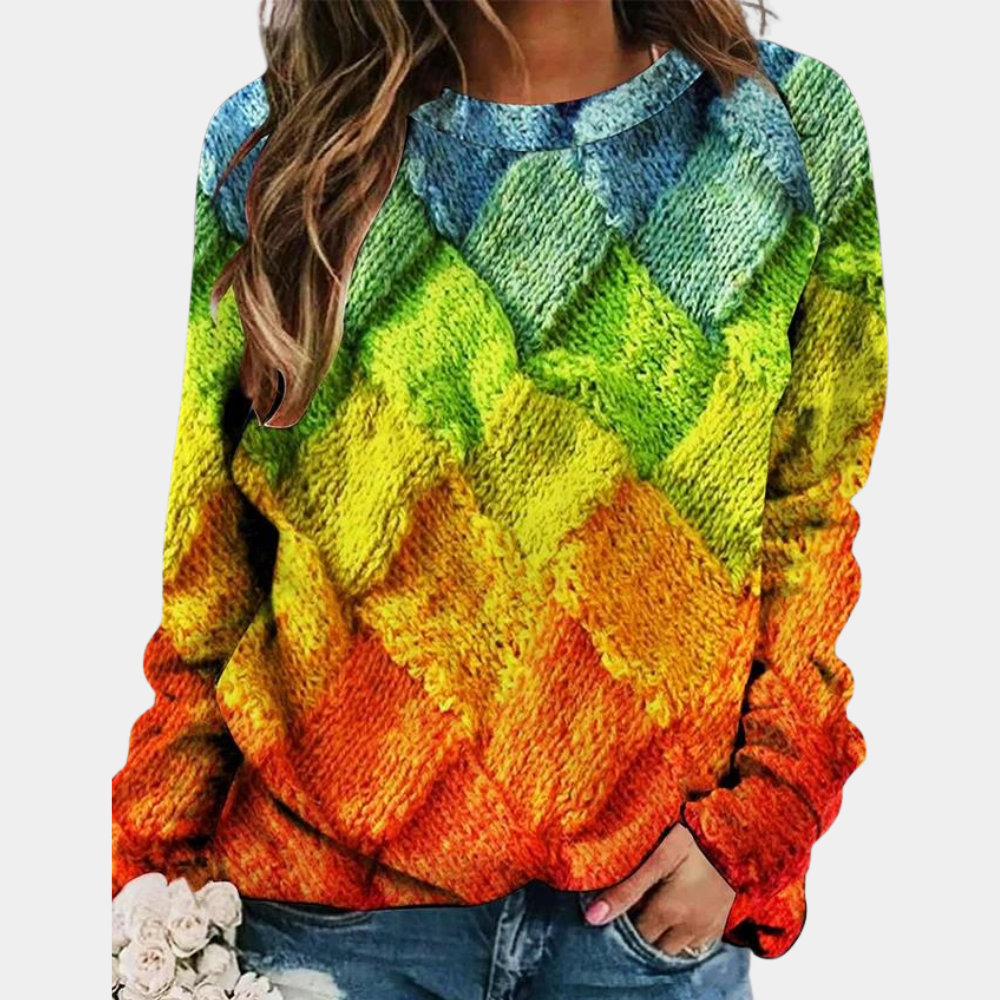 Pull à motif carreaux | Chaleur hivernale stylée