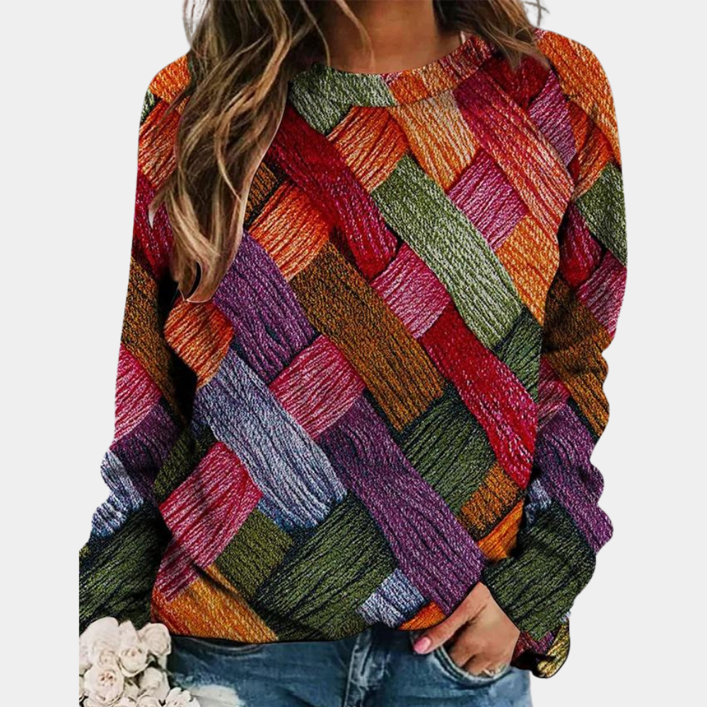 Pull à motif carreaux | Chaleur hivernale stylée