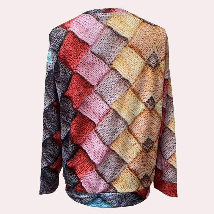 Pull à motif carreaux | Chaleur hivernale stylée