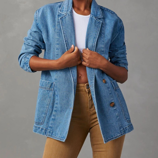 Veste en jean à poches | Style urbain décontracté