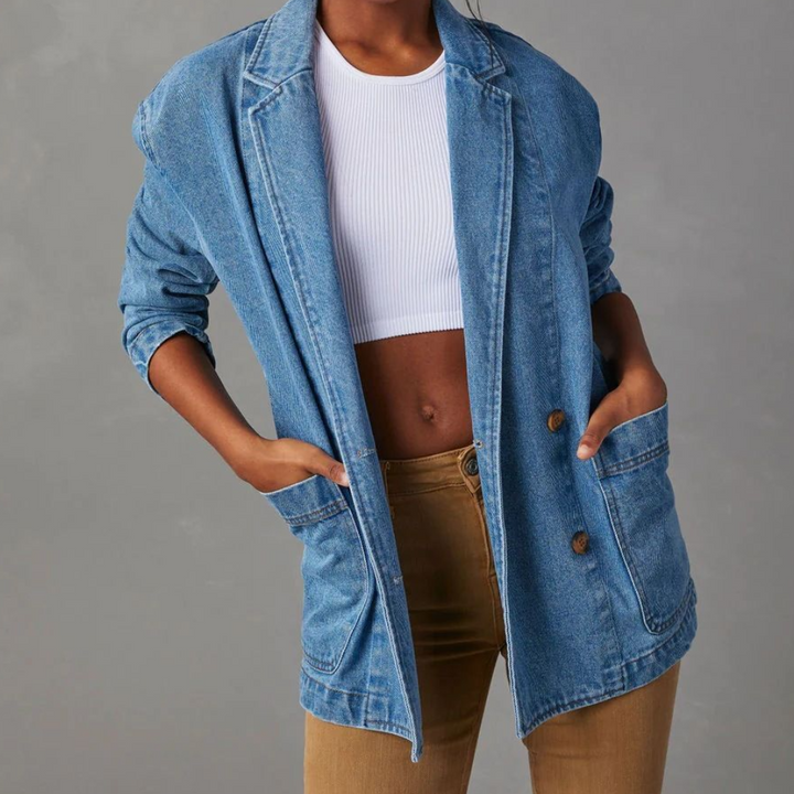 Veste en jean à poches | Style urbain décontracté